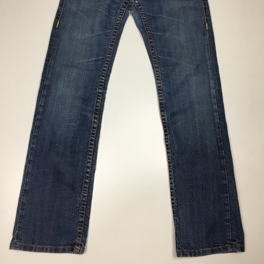 TRUE RELIGION Light/Medium Wash 5 Pocket Logo Hardware Jeans - Picture 8 of 13